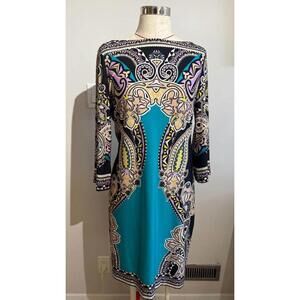 Beige by Eci Patterned Dress‎ Women's 10